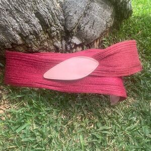 2/$20 Vintage Hot Pink Woven Belt